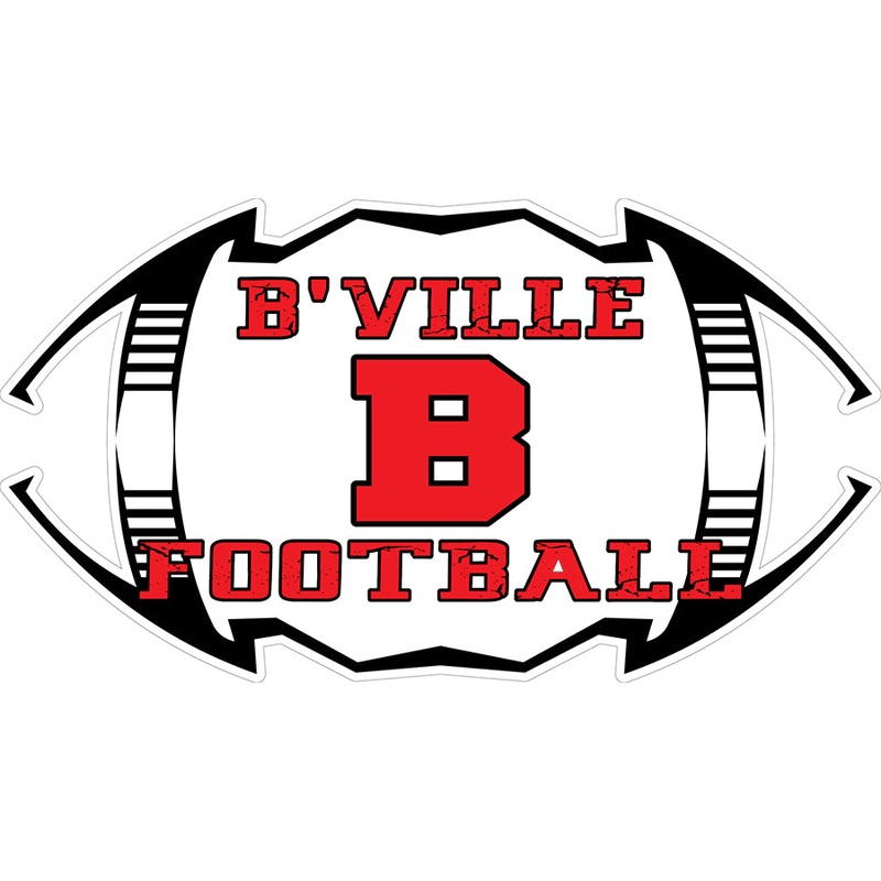 B’Ville Football Decal|5″-6″|(Two-Pack) 3″