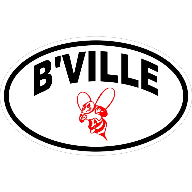 B’VILLE w/ Bee Logo Euro Decal