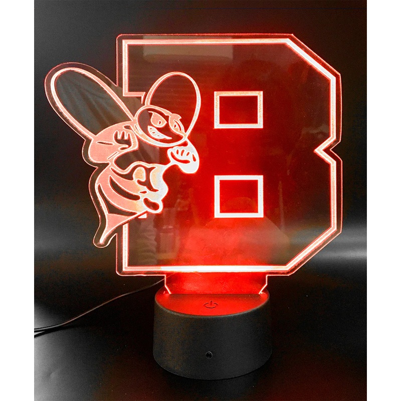 Baldwinsville B Acrylic Color-Changing LED Lamp