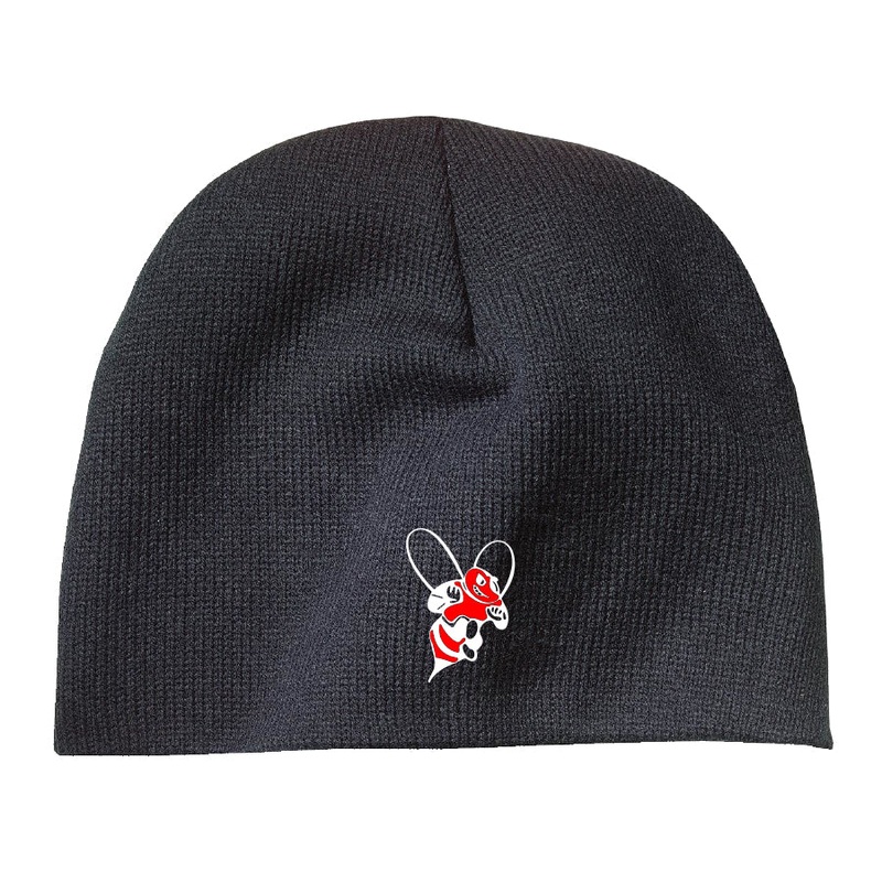 Baldwinsville Bee Embroidered Black Beanie
