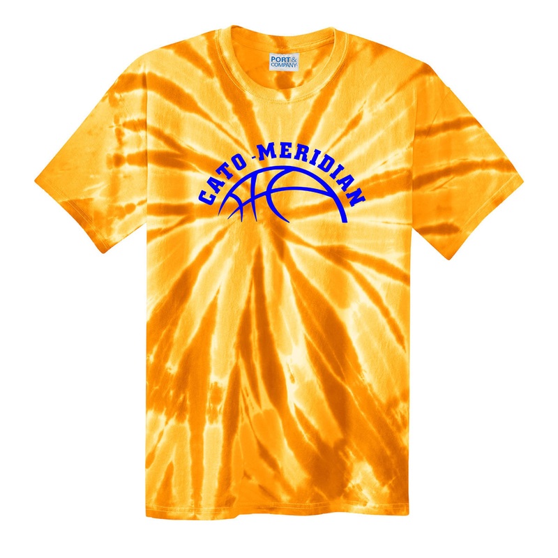 Cato-Meridian Basketball Gold Tie-Dye Shirt