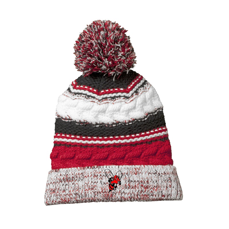 Sport-Tek STC21 Embroidered Pom Pom Beanie