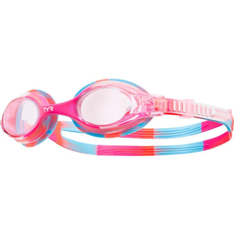 Youth Swimples Tie Dye Goggle|Pink/White|One Size