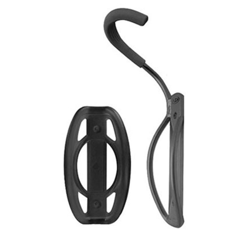 Leo Single Bike Hook + Tray Black