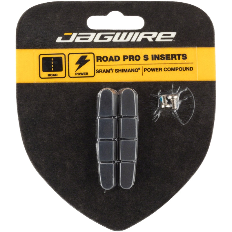 Road Pro S Brake Pad Inserts|Black|One Size