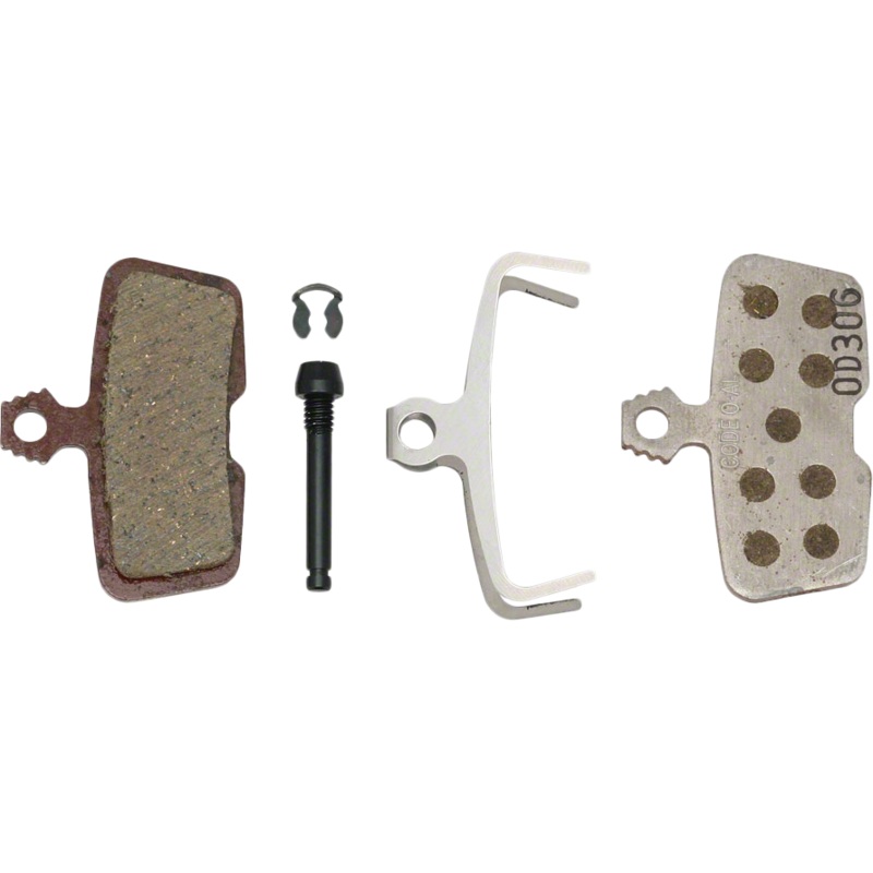 Disc Brake Pads, Organic Compond, Aluminum Backed, Quiet/Light