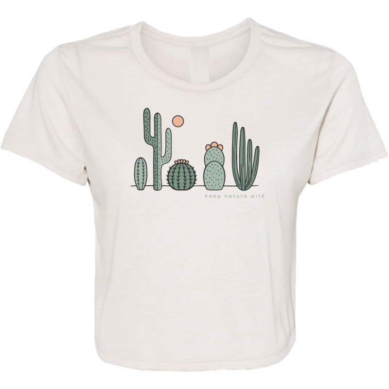 Women’s Cactus Friends Cropped Tee