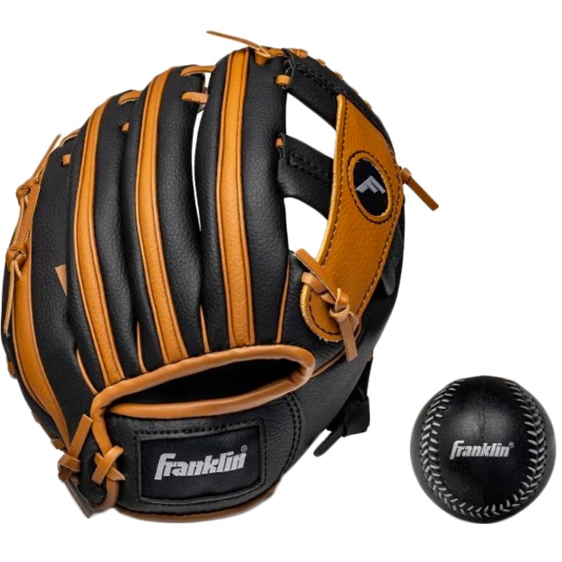 Youth RTP 9.5 T-Ball Glove|Black/Tan|9.5 in