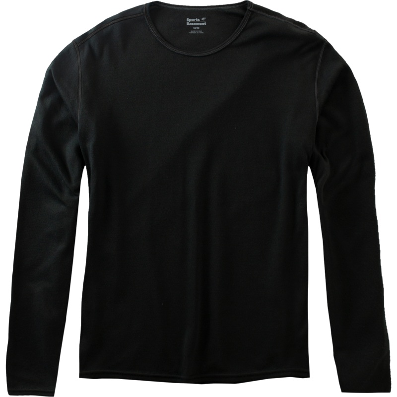 Men’s Single Layer Crewneck|Black|S|M|L|XL|XXL
