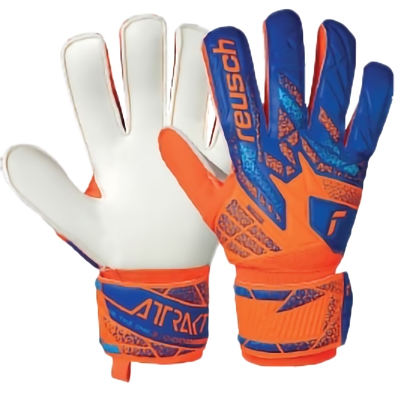 Attrakt Solid Glove|2290-Shocking Orange/Blue|7|8|9|10