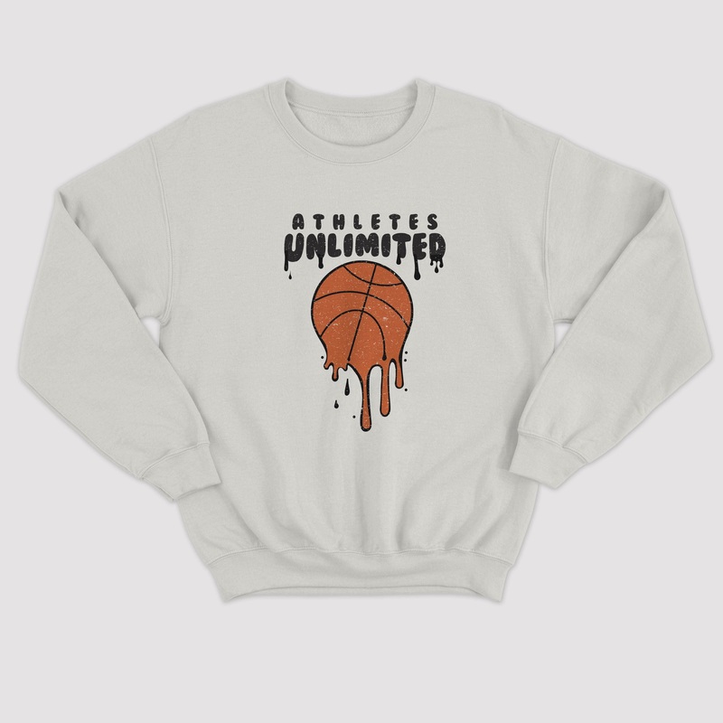 Basketball Drip Crewneck|Youth Small|Youth Medium|X-Large|XX-Large|3X
