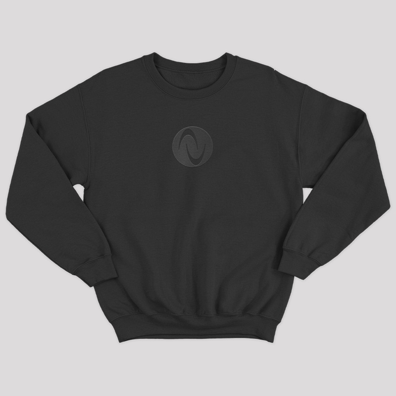 Monochrome Embroidered Crew|Youth Small|Youth Medium|3X