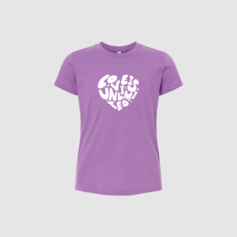 Youth Love is Unlimited Tee|Youth Small|Youth Medium|Youth Large|Youth X-Large