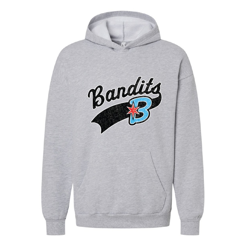AUSL GREY BANDITS PO HOOD|Small|Medium|Large|XL|2X|3X