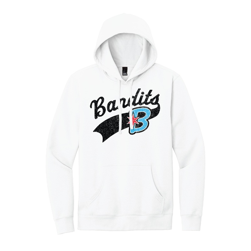 AUSL WHITE BANDITS HOOD|Small|Medium|Large|XL|2X|3X