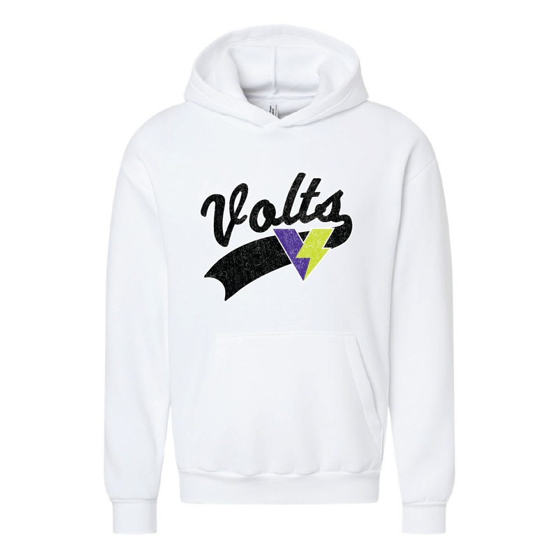 AUSL WHITE VOLTS PO HOOD|Small|Medium|Large|XL|2X|3X