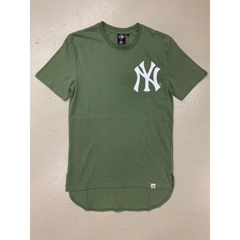 MAJESTIC YANKEES OLIVE BICESTER TEE