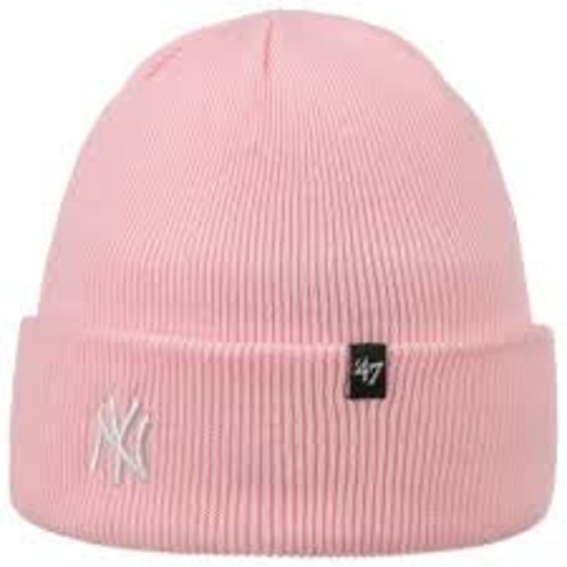 47 CENTREFIELD KNIT BEANIE PINK NY