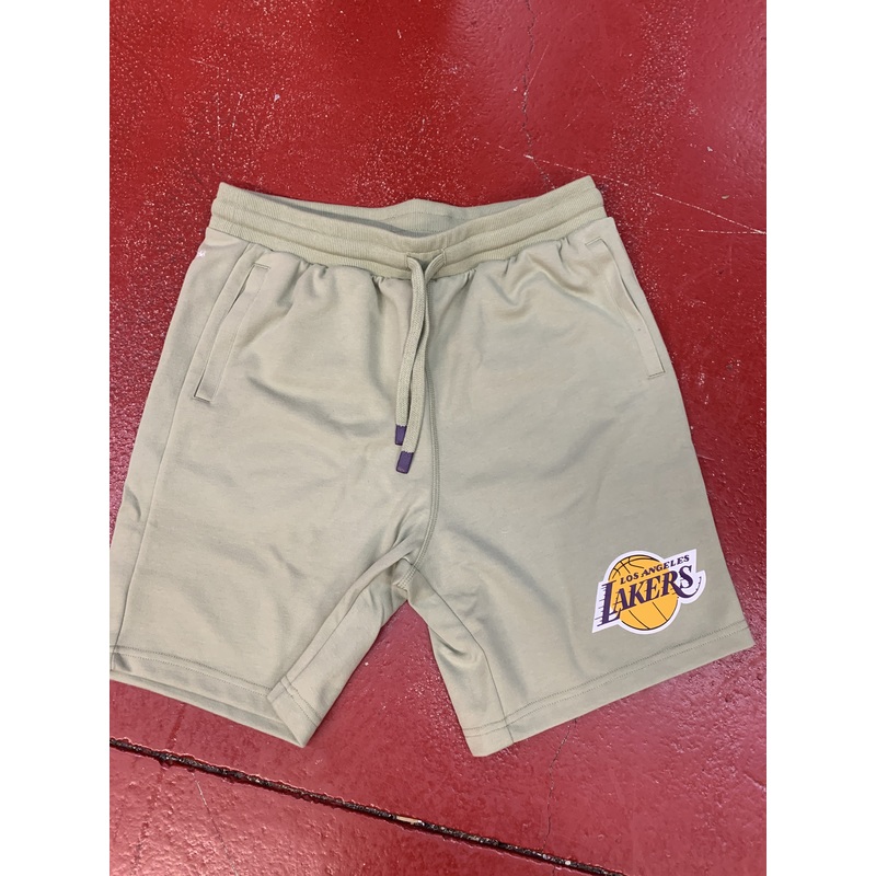 MNN HOMETOWN LAKERS OLIVE SHORTS
