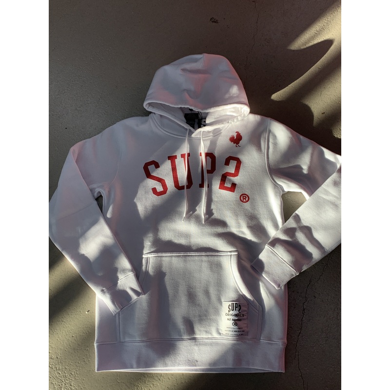 SUP2 COLLEGE COCK HOOD WHITE|S|M|L|XL|XXL|3XL