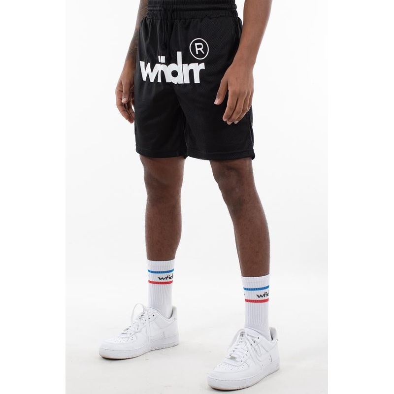 WNDRR COURTSIDE MESH SHORTS BLK JK017B