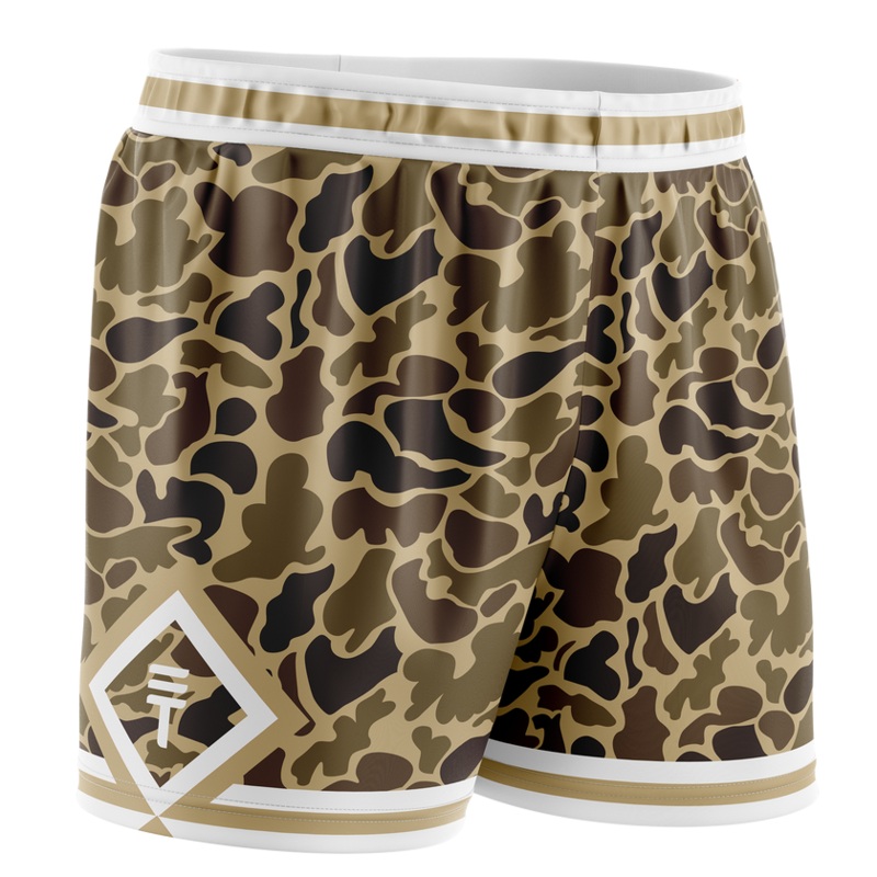 TT CAMO BROWN ADULT SHORTS|S|M|L|XL|XXL|3XL