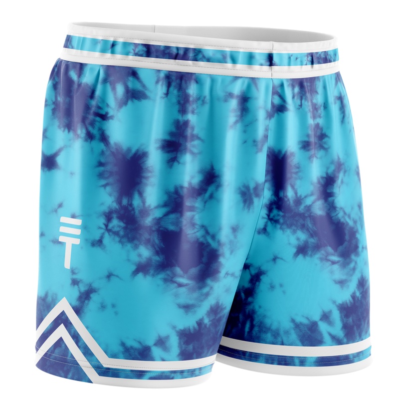 TT TIE DYE BLUE ADULTS SHORTS|S|M|L|XL|XXL|3XL