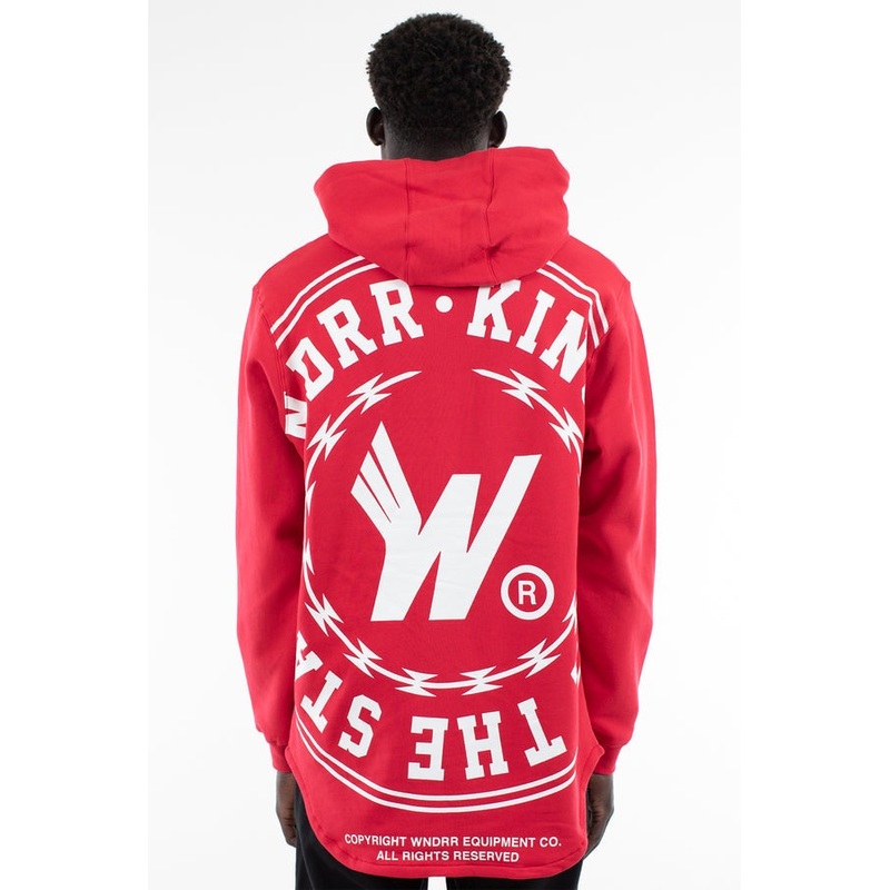 WNDRR ORNAMENT HOOD BE012RED|S|M|L|XL|XXL|3XL