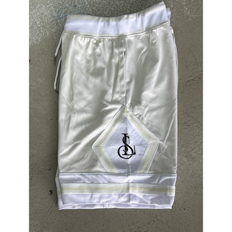 LS BASKETBALL SHORTS ADULTS CREAM