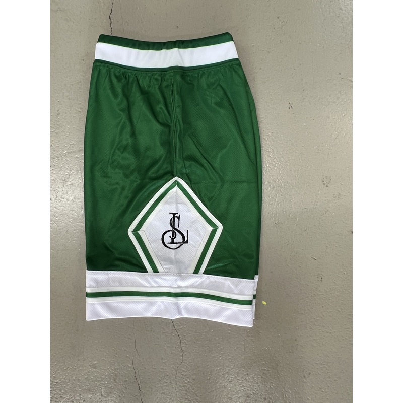 LS BASKETBALL SHORTS CELTIC GREEN/WHITE