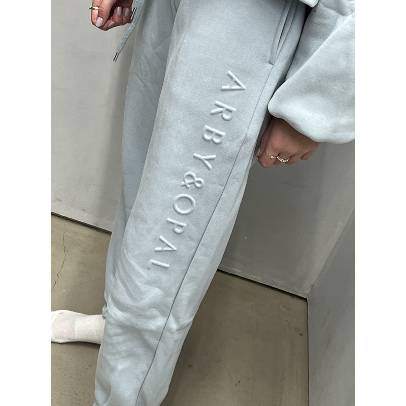 ARBY N OPAL EMBOSSED JOGGERS MAYA BLUE
