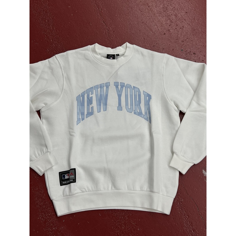 MJNY0690 CHECK WORDMARK CREW|XS|S|M|L|XL