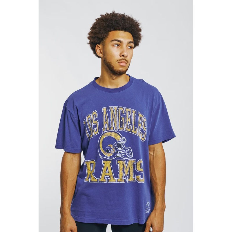 MNSR0443FB RAMS FADED BLUE TEE