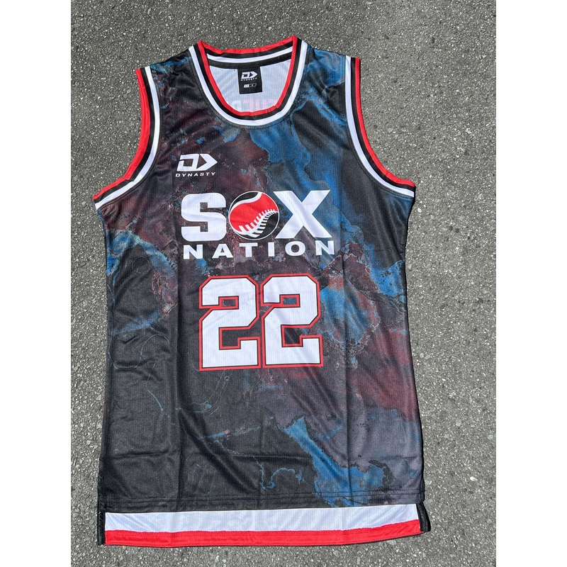 DYNASTY BLACK SOX SINGLET|S|M|L|XL|XXL|3XL|5XL|7XL