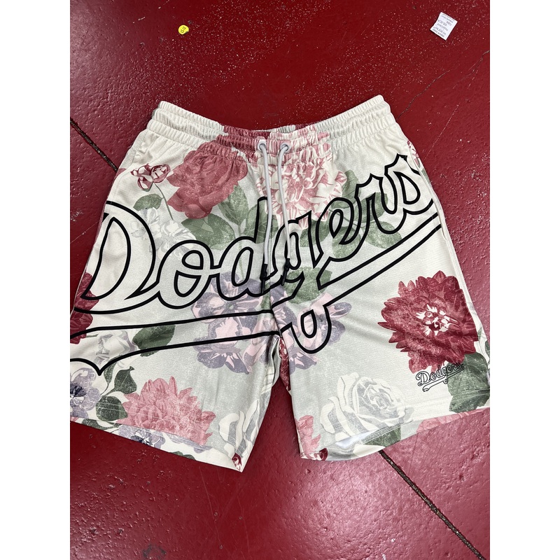 MJLD0796  DODGERS FLORAL SHORTS