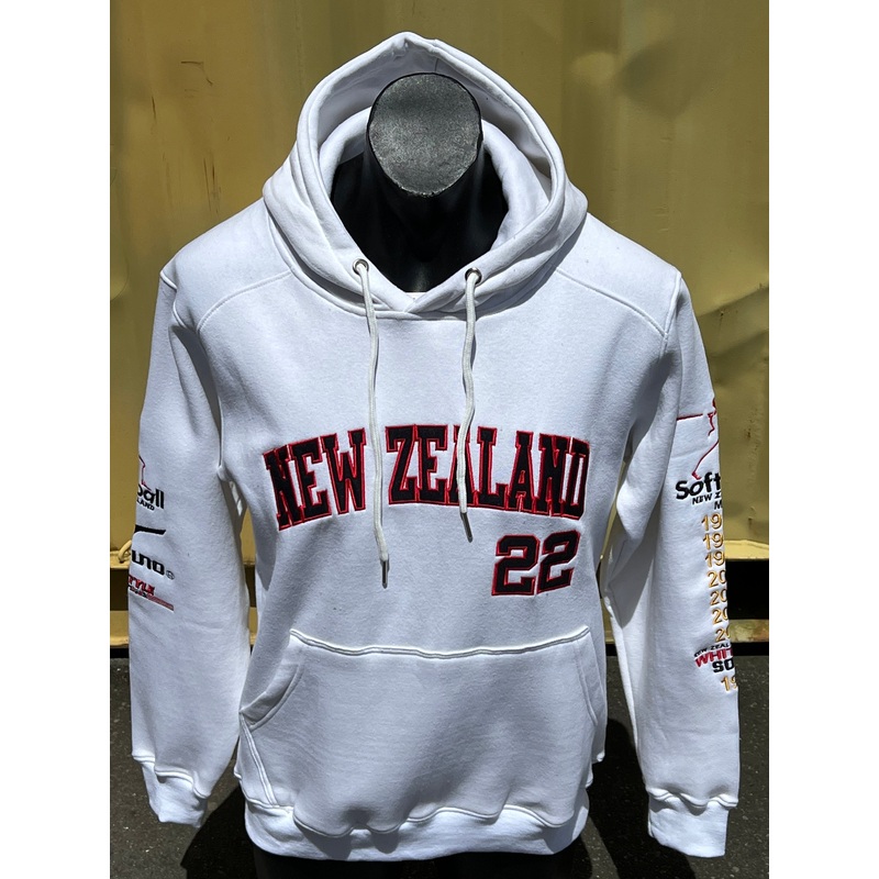 NEW ZEALAND BLACK SOX HOOD ADULTS WHITE