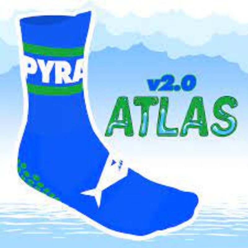 PYRANHA GRIP SOCKS BLUE/GREEN|6-9|9-12|12-15