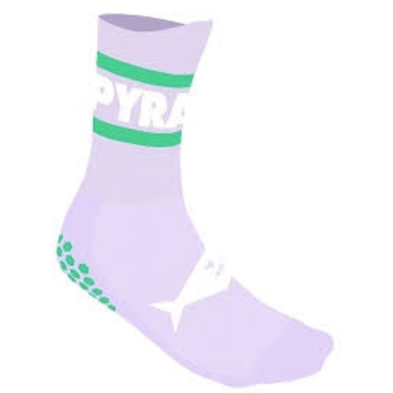 PYRANHA GRIP SOCKS PURPLE/GREEN
