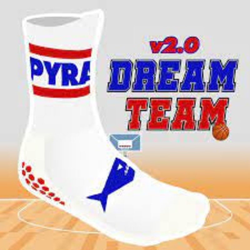 PYRANHA GRIP SOCKS WHT/BLUE|6-9|9-12|12-15