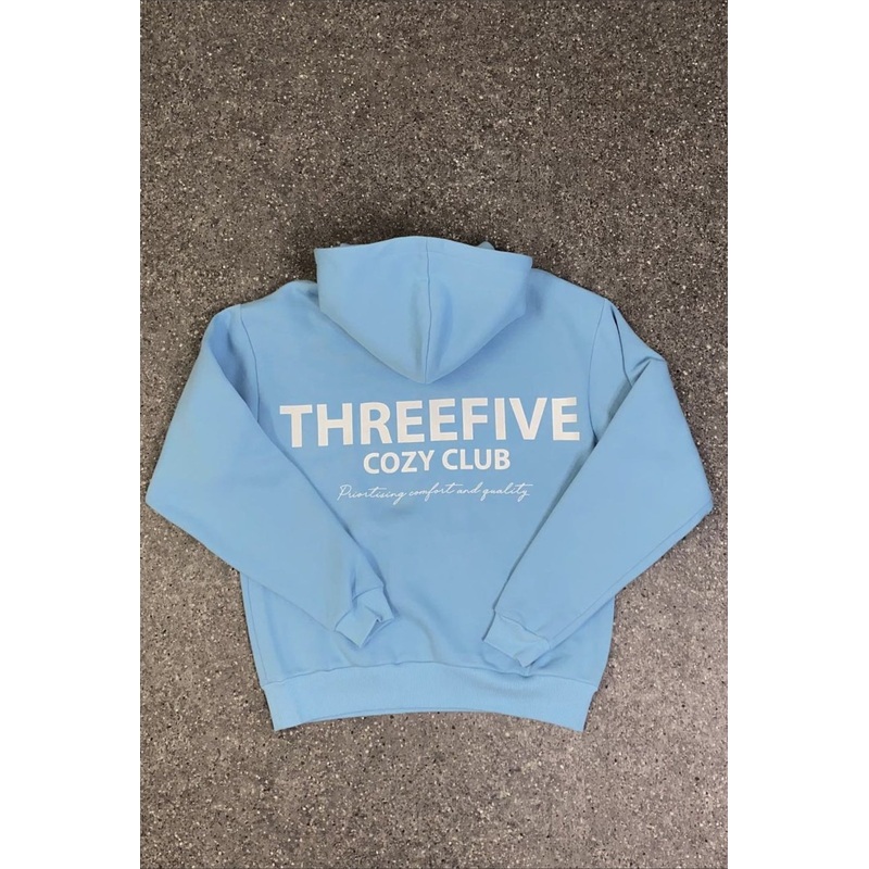 THREE FIVE CLOTHING HOODIE BLUE