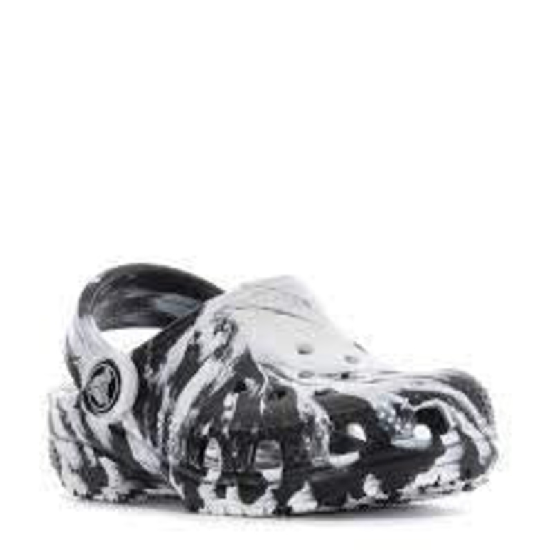 206838-066 CROCS MARBLED BLK/WHT TOD