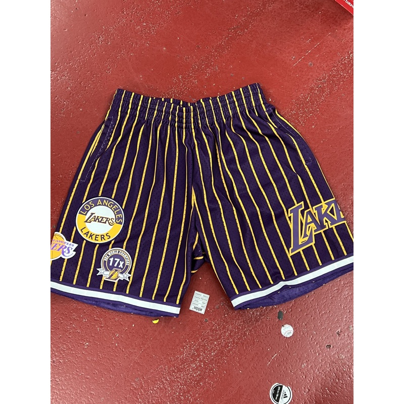 MNLL5013 HOMETOWN MESH SHORTS LAKERS