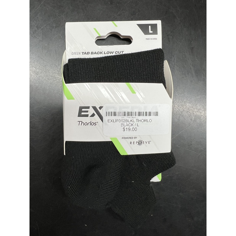 EXLIF002BLKL THORLO BLACK|M|L