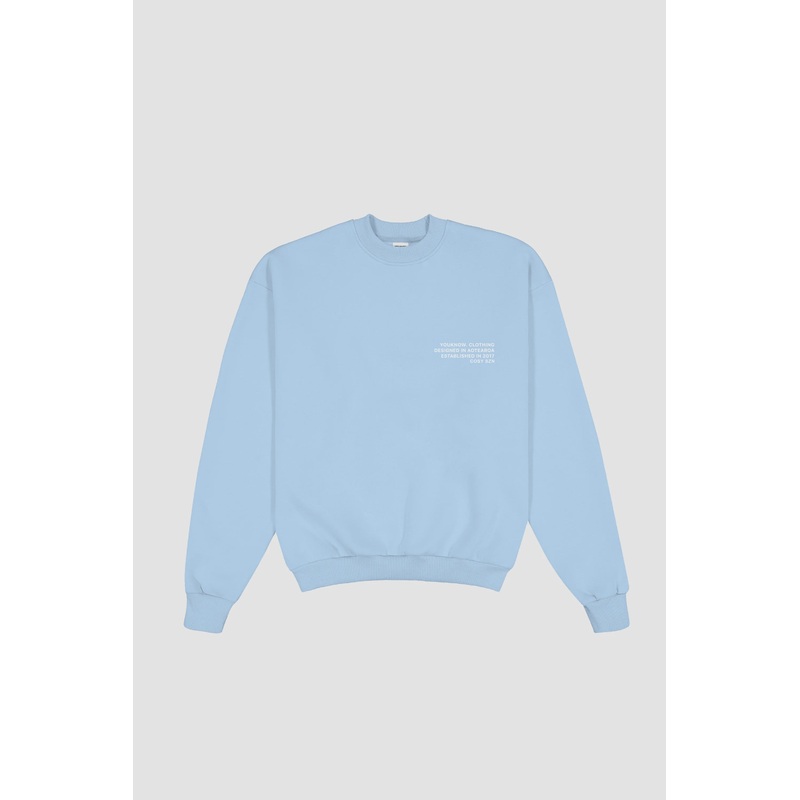 YOU KNOW CREW BABY BLUE|XS|S|M|L|XL|XXL|3XL|4XL|5XL