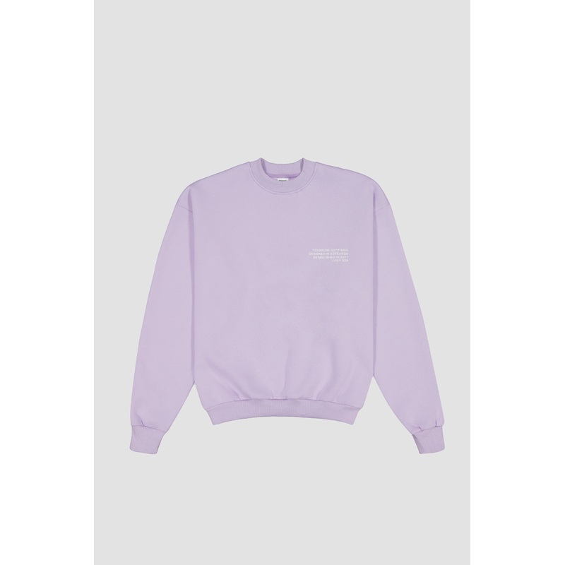 YOU KNOW CREW LAVENDER|XS|S|M|L|XL|XXL|3XL|4XL|5XL