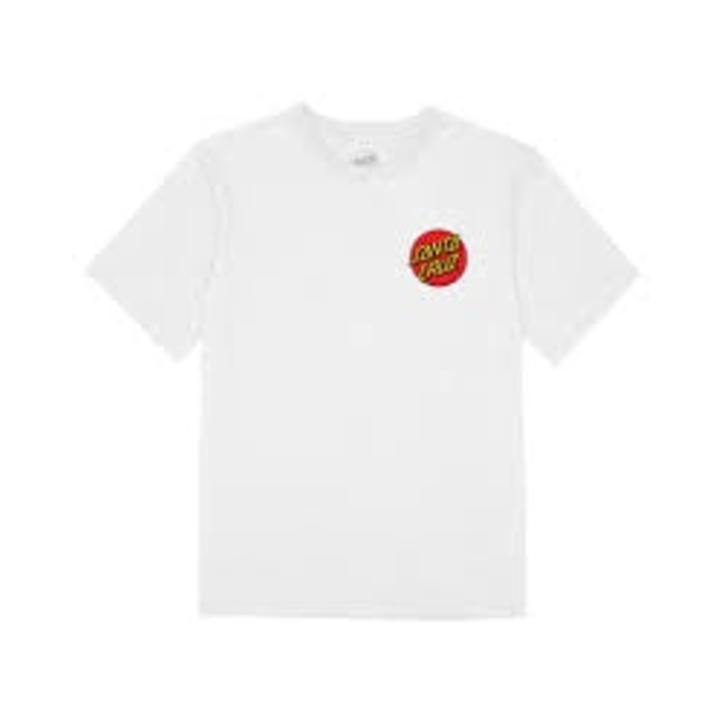 SANTA CRUZ CLASSIC DOT TEE WHT SM123-SS01W