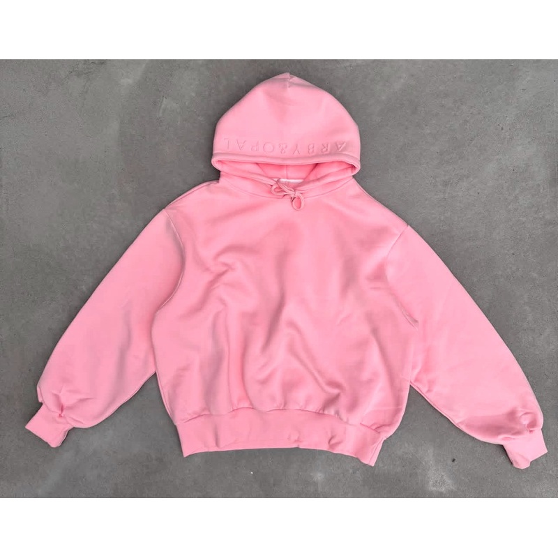 AO EMBOSSED HOOD BABY PINK|XXS|XS|S|M|L|XL|XXL|3XL