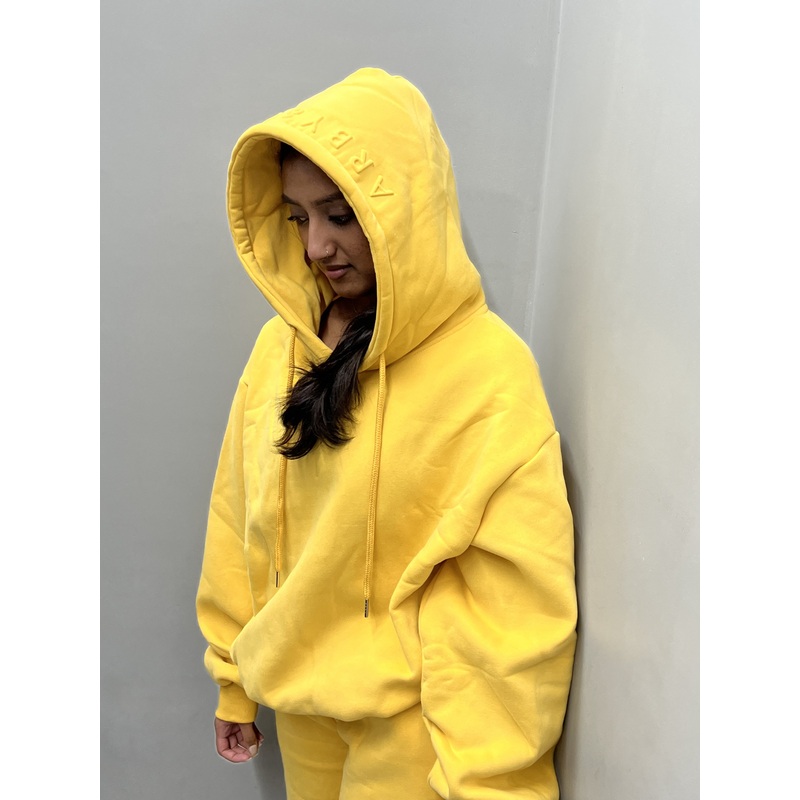 ARBY N OPAL EMBOSSED YELLOW HOOD