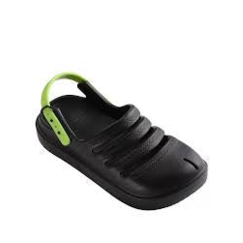 HAVAIANAS CLOGS KIDS BLK/LEMON