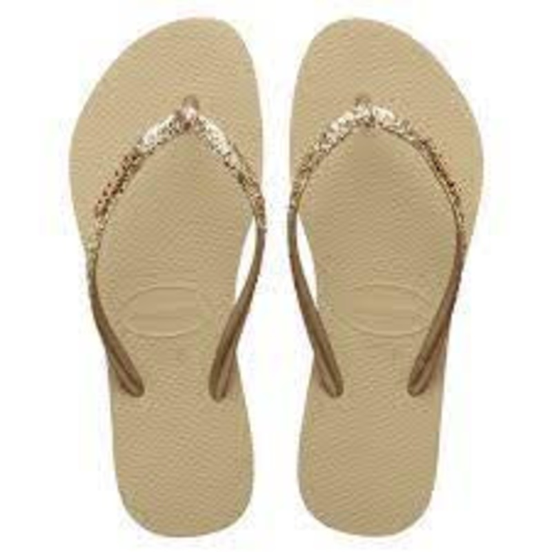 HAVAIANAS SLIM GLITTER SAND GREY